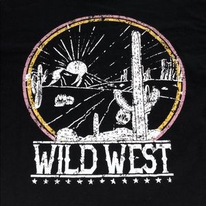 Charlotte Russe WiLD WeST T-shirt MEDIUM
